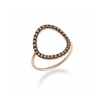 Anello Marco Gerbella Donna in Oro rosa Diamante Brown BO-AN-21-5R